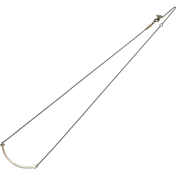 ティファニー TIFFANY＆CO Tスマイルネックレススモール ゴールド Au750 ジュエリー