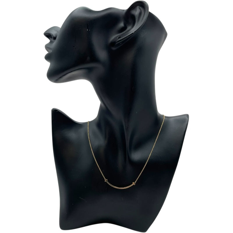 ティファニー TIFFANY＆CO Tスマイルネックレススモール ゴールド Au750 ジュエリー