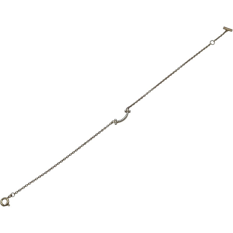 ティファニー TIFFANY＆CO Tスマイルブレスミニ ゴールド Au750/ダイヤモンド ジュエリー