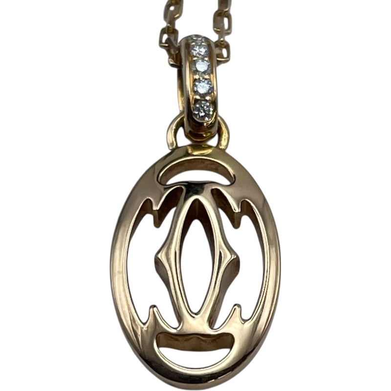 カルティエ Cartier ドゥーブルCネックレス ピンクゴールド 750/ダイヤモンド ジュエリー