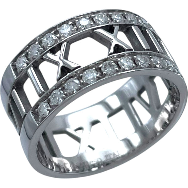 ティファニー TIFFANY＆CO オープンアトラスリング ホワイトゴールド 750/ダイヤモンド ジュエリー