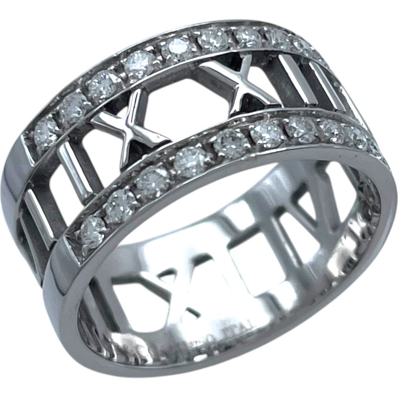 ティファニー TIFFANY＆CO オープンアトラスリング ホワイトゴールド 750/ダイヤモンド ジュエリー