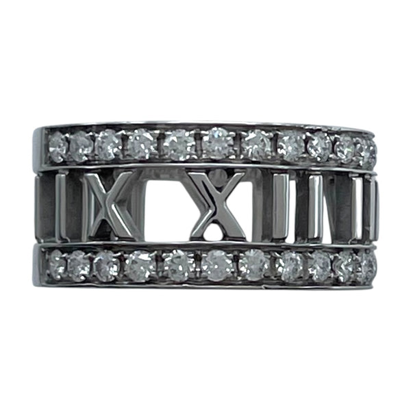 ティファニー TIFFANY＆CO オープンアトラスリング ホワイトゴールド 750/ダイヤモンド ジュエリー