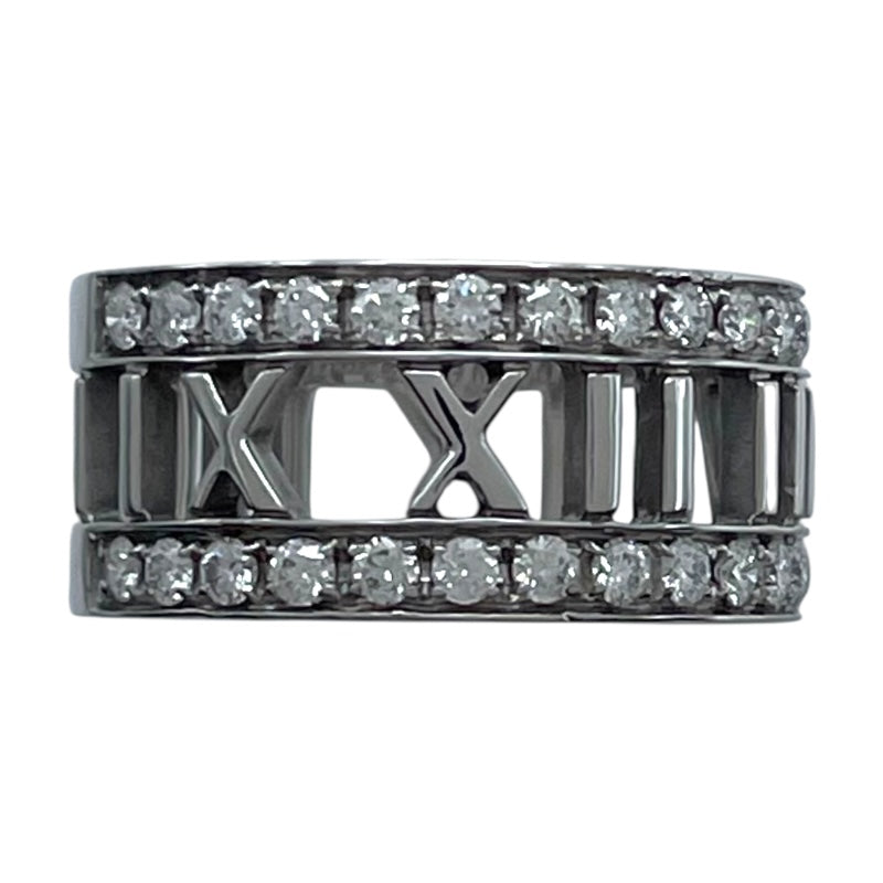 ティファニー TIFFANY＆CO オープンアトラスリング ホワイトゴールド 750/ダイヤモンド ジュエリー