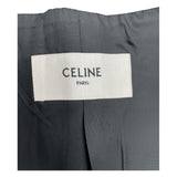 セリーヌ CELINE スペンサーキャンプテンジャケット 2V75F6700 ブラック カシミヤ レディース ノーカラージャケット