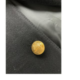 セリーヌ CELINE スペンサーキャンプテンジャケット 2V75F6700 ブラック カシミヤ レディース ノーカラージャケット