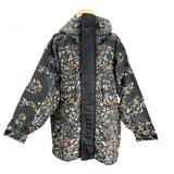 バーバリーロンドン BURBERRY LONDON 花柄フーデットジャケット 8042697 ブラック ナイロン メンズ ナイロンジャケット