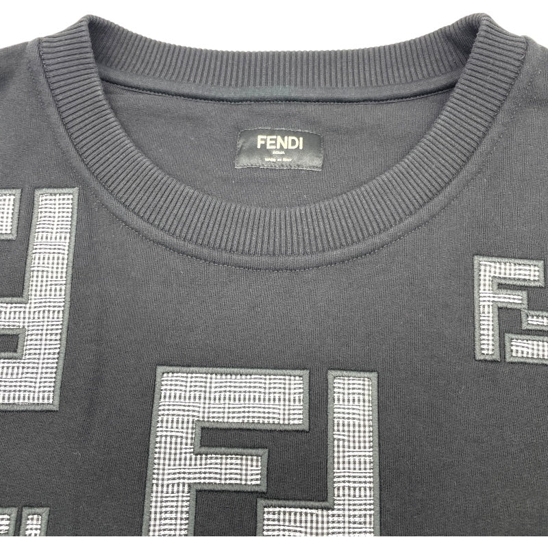 フェンディ FENDI FFロゴワッペンスウェットシャツ FY0178 ブラック