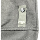 フェンディ FENDI FFロゴワッペンスウェットシャツ FY0178 ブラック コットン メンズ スウェット