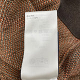 ルイ・ヴィトン LOUIS VUITTON ダモフラージュ総柄ニットセーター HRN72W ブラウン コットン メンズ セーター