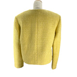 セリーヌ CELINE ノーカラーツイードジャケット 2V83C764L イエロー ツイード レディース ノーカラージャケット