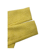 セリーヌ CELINE ノーカラーツイードジャケット 2V83C764L イエロー ツイード レディース ノーカラージャケット