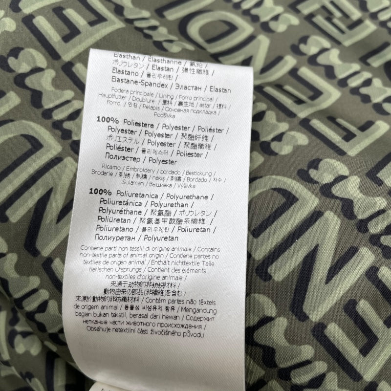 フェンディ FENDI ×SKIMS ロゴ総柄パファージャケット FAN068 カーキ ナイロン メンズ その他アウター