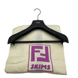 フェンディ FENDI ×SKIMS ロゴ総柄パファージャケット FAN068 カーキ ナイロン メンズ その他アウター