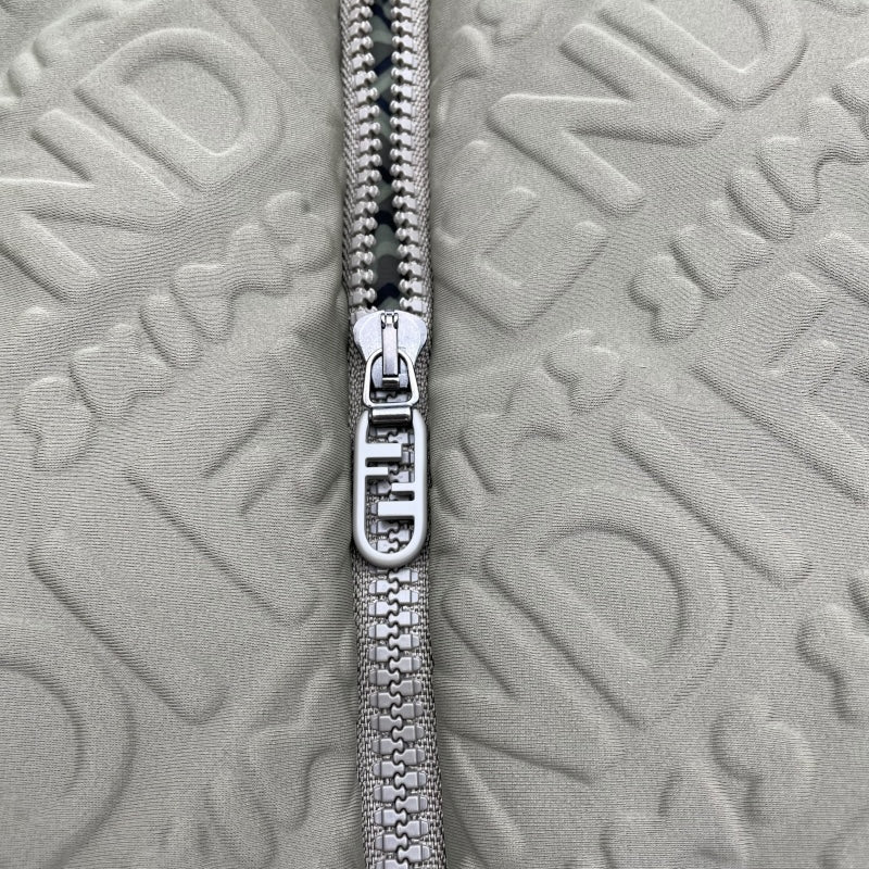 フェンディ FENDI ×SKIMS ロゴ総柄パファージャケット FAN068 カーキ ナイロン メンズ その他アウター