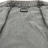 バレンシアガ BALENCIAGA バックロゴデニムジャケット 557351 グレー デニム メンズ デニムジャケット