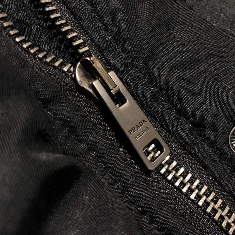 プラダ PRADA ナイロンハイネックコート DNA99R ブラック ナイロン メンズ その他アウター