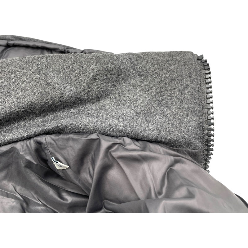 モンクレール MONCLER MONTGENEVRE ダウンジャケット グレー ウール メンズ ダウンジャケット