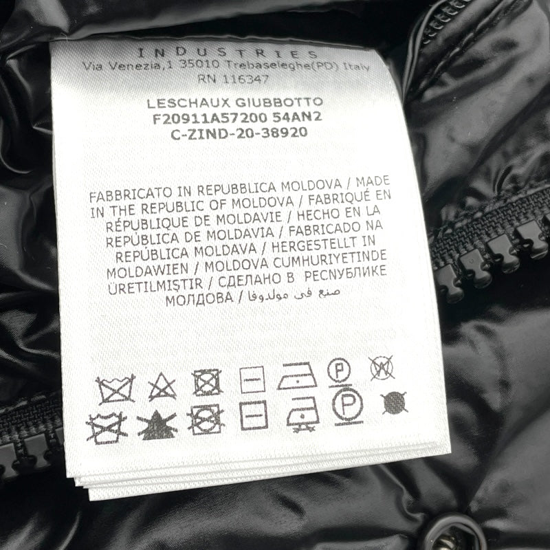 モンクレール MONCLER LESCHAUX ダウンジャケット F20911A57200 ブラック ナイロン メンズ ダウンジャケット