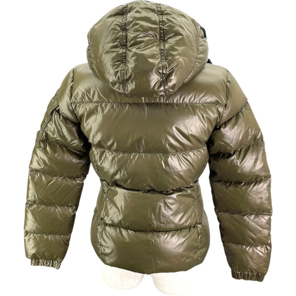モンクレール MONCLER BADIA ダウンジャケット カーキ ナイロン レディース ダウンジャケット