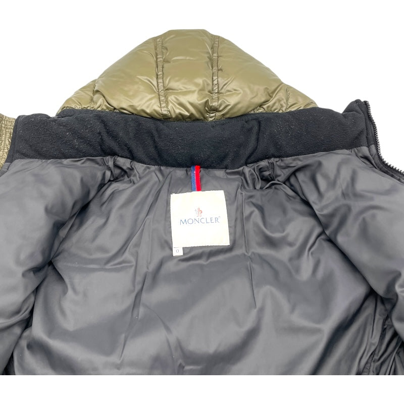 モンクレール MONCLER BADIA ダウンジャケット カーキ ナイロン レディース ダウンジャケット
