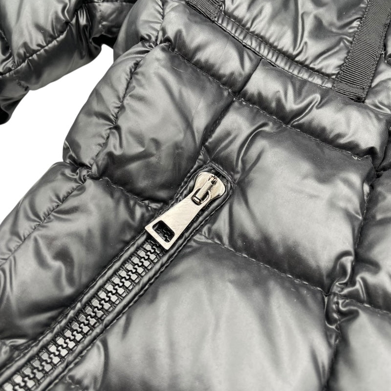 モンクレール MONCLER ARMOISE ファー付ダウンジャケット B20934531015 ブラック ナイロン レディース ダウンジャケット