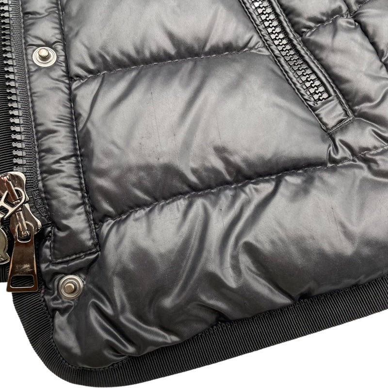 モンクレール MONCLER ARMOISE ファー付ダウンジャケット B20934531015 ブラック ナイロン レディース ダウンジャケット