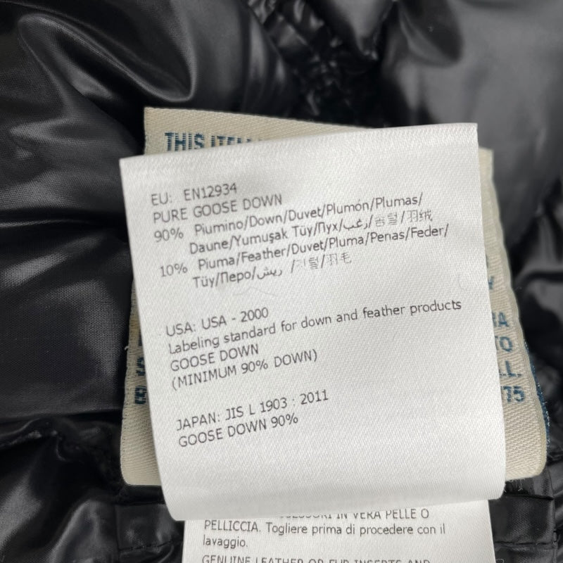 モンクレール MONCLER ARMOISE ファー付ダウンジャケット B20934531015 ブラック ナイロン レディース ダウンジャケット