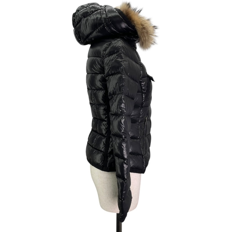 モンクレール MONCLER ARMOISE ファー付ダウンジャケット B20934531015 ブラック ナイロン レディース ダウンジャケット