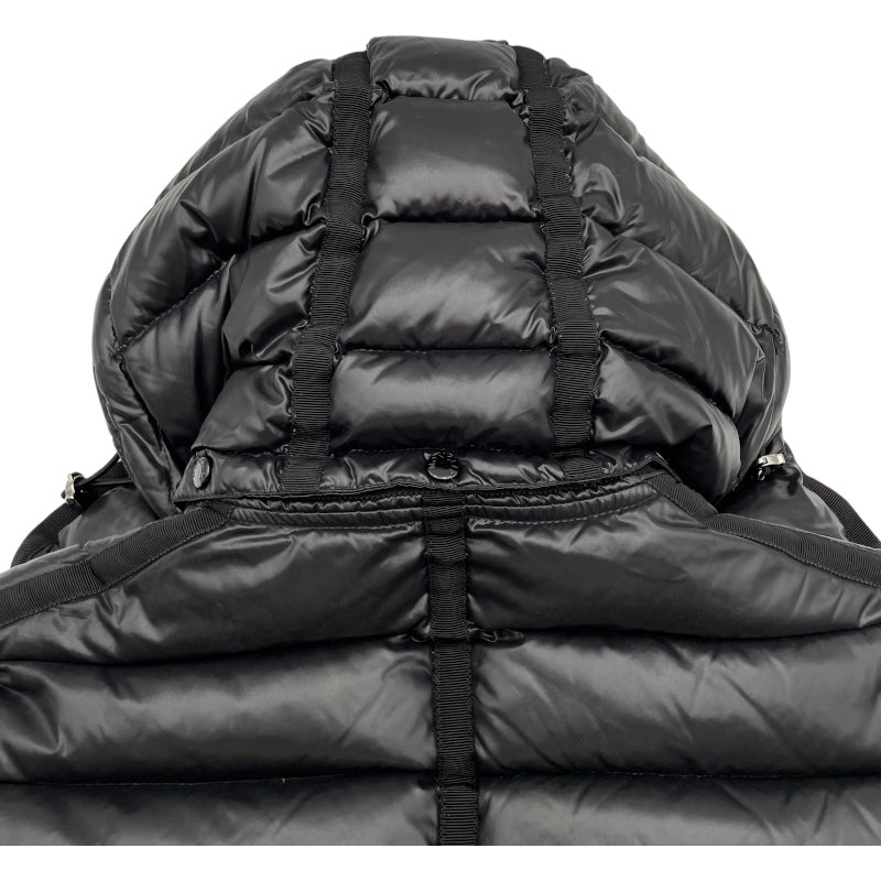 モンクレール MONCLER ARMOISE ファー付ダウンジャケット B20934531015 ブラック ナイロン レディース ダウンジャケット