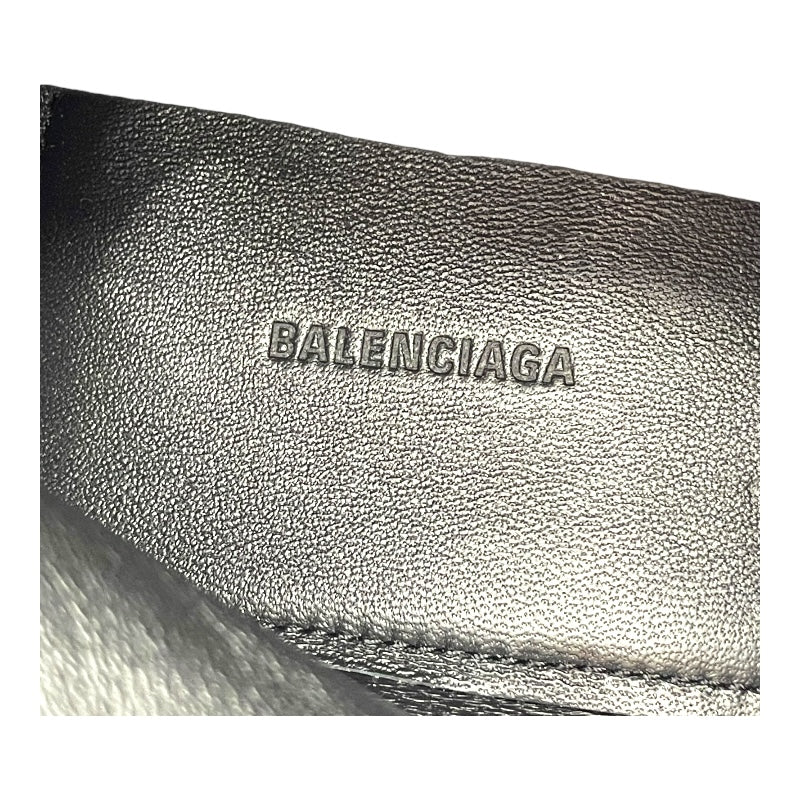 バレンシアガ BALENCIAGA バックスロゴ スクエアトゥレザーブーツ