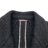 エトロ ETRO ウールチェスターコート ブラック ウール レディース その他アウター