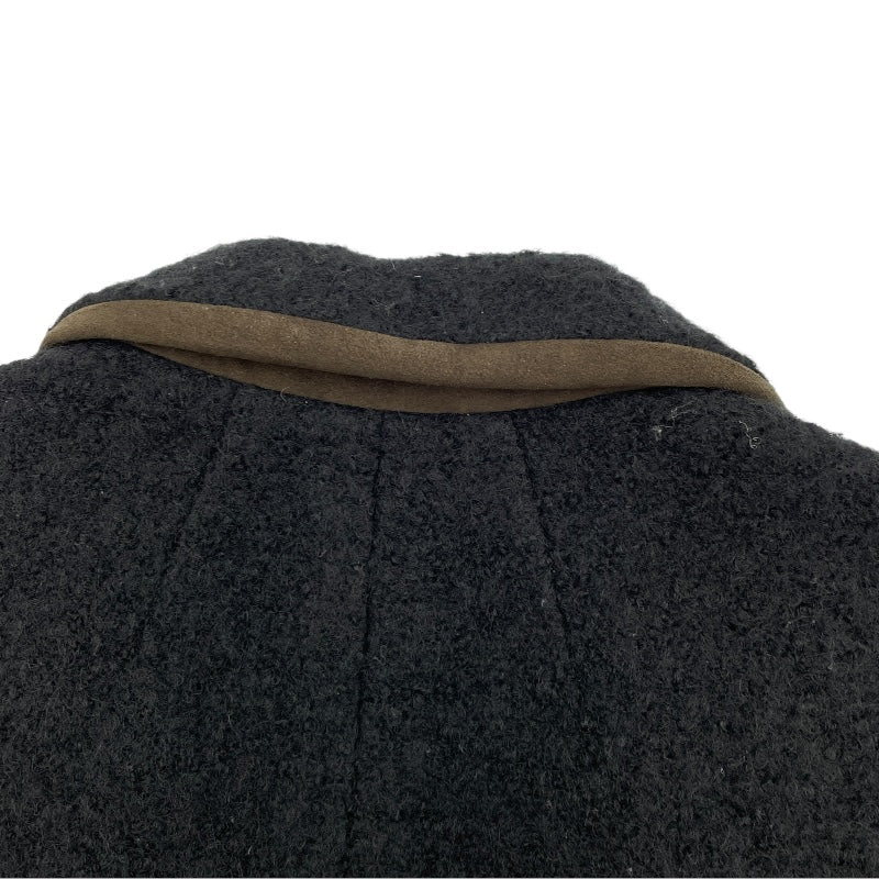 エトロ ETRO ウールチェスターコート ブラック ウール レディース その他アウター