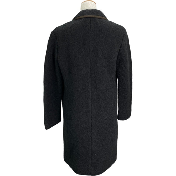 エトロ ETRO ウールチェスターコート ブラック ウール レディース その他アウター