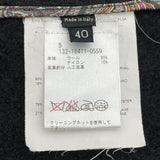 エトロ ETRO ウールチェスターコート ブラック ウール レディース その他アウター