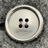 エトロ ETRO ウールチェスターコート ブラック ウール レディース その他アウター