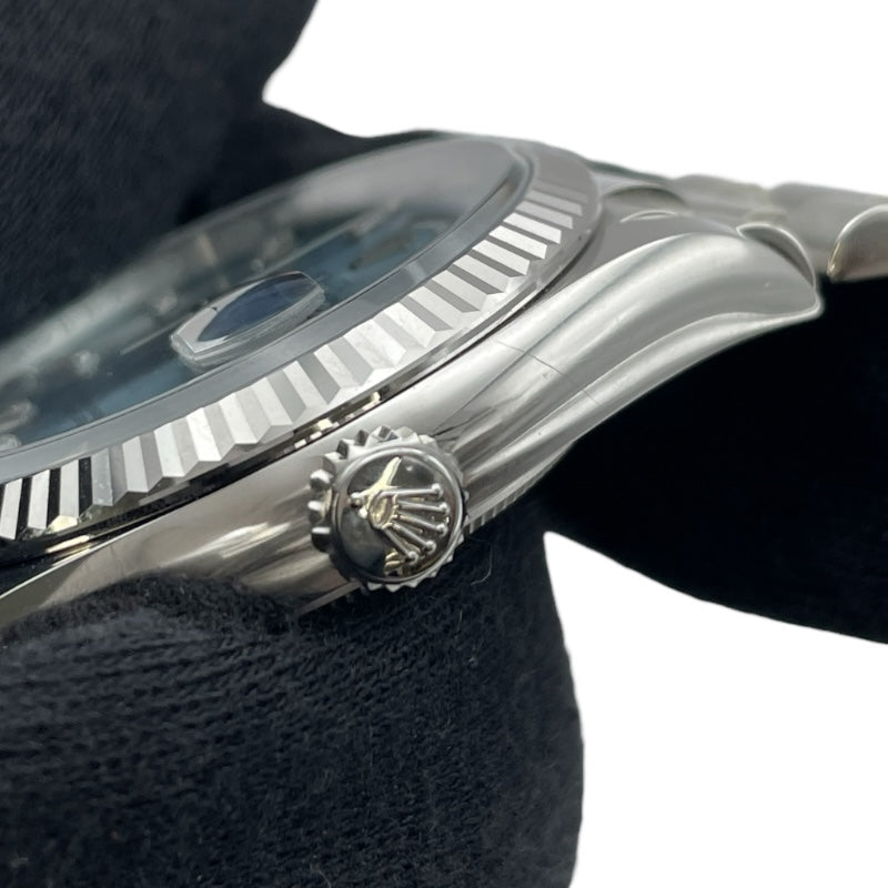 ロレックス ROLEX デイデイトアイスブルー 128236A ブルー プラチナ Pt950 自動巻き メンズ 腕時計