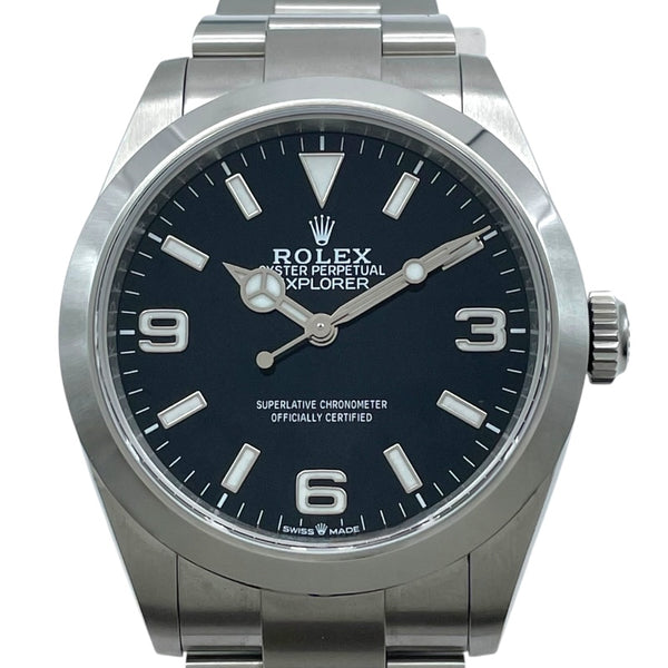 ロレックス ROLEX エクスプローラー40 224270 ブラック ステンレス 自動巻き メンズ 腕時計