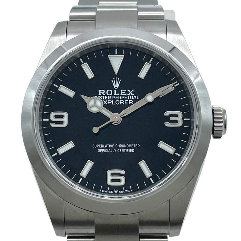ロレックス ROLEX エクスプローラー40 224270 ブラック ステンレス 自動巻き メンズ 腕時計