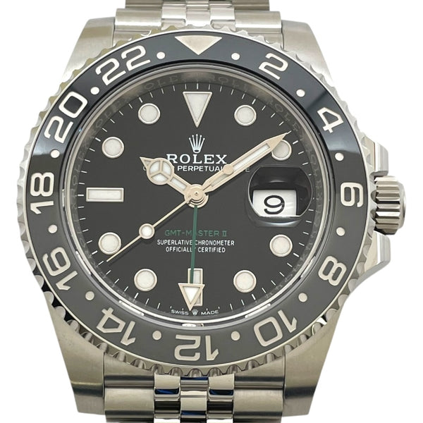 ロレックス ROLEX GMTマスター2 126710GRNR ブラック SS 自動巻き メンズ 腕時計