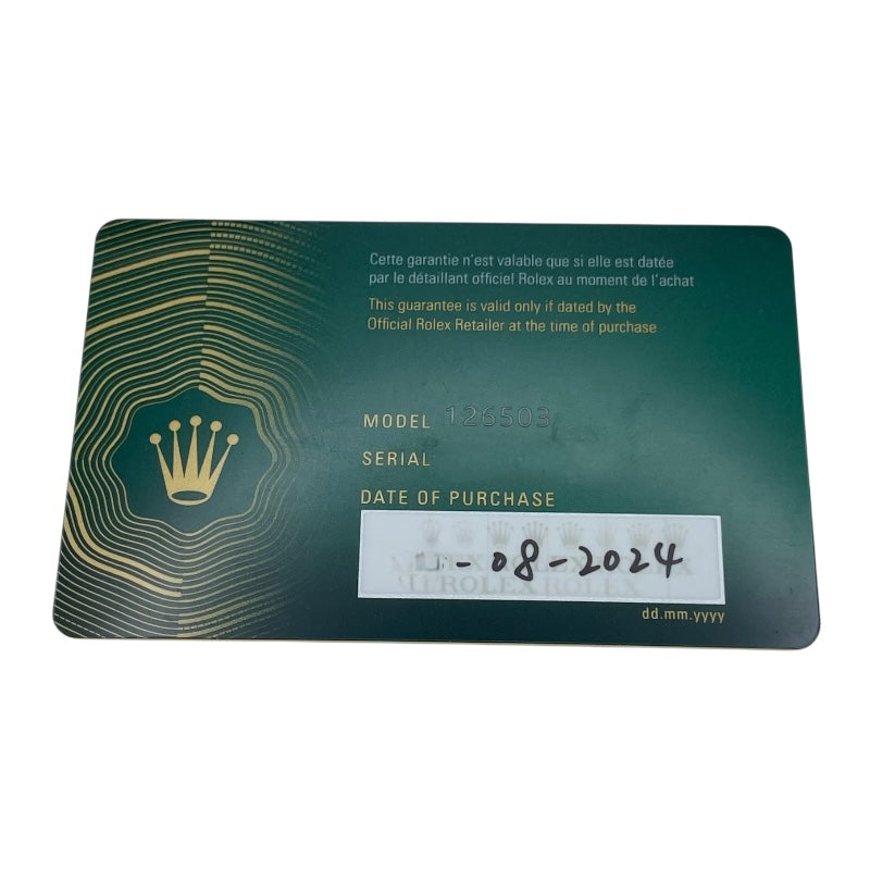 ロレックス ROLEX デイトナ 126503 ブラック K18/SS メンズ 腕時計