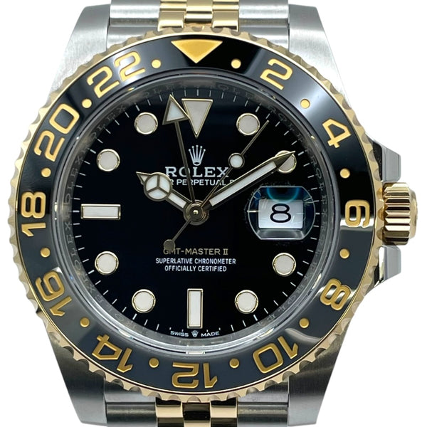 ロレックス ROLEX GMTマスター2 ランダムシリアル 126713GRNR ブラック K18YG/SS 自動巻き メンズ 腕時計