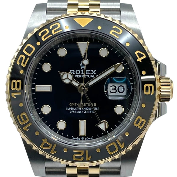 ロレックス ROLEX GMTマスター2 126713GRNR ブラック K18/SS 自動巻き