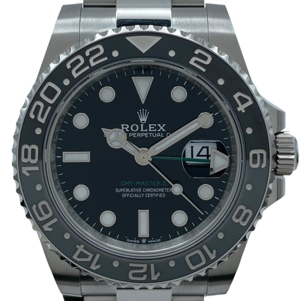 ロレックス ROLEX GMTマスター２ 126710GRNR ブラック SS メンズ 腕時計