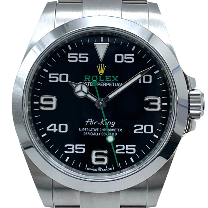 ロレックス ROLEX エアキング ランダムシリアル 126900 ブラック SS 自動巻き メンズ 腕時計
