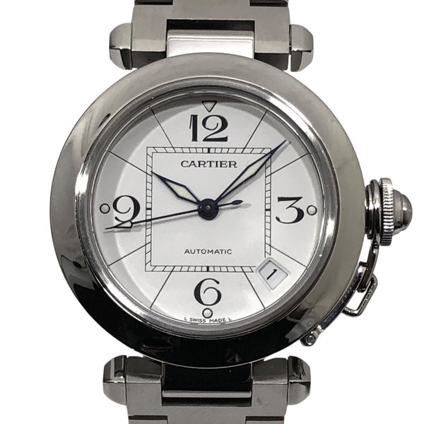 カルティエ Cartier パシャC W31074M7 ホワイト SS メンズ 腕時計