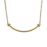 ティファニー TIFFANY＆CO Tスマイルネックレススモール ゴールド Au750 ジュエリー