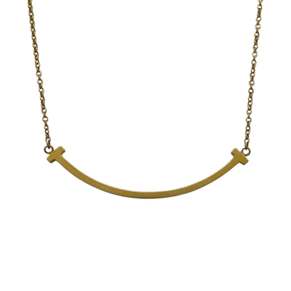 ティファニー TIFFANY＆CO Tスマイルネックレススモール ゴールド Au750 ジュエリー