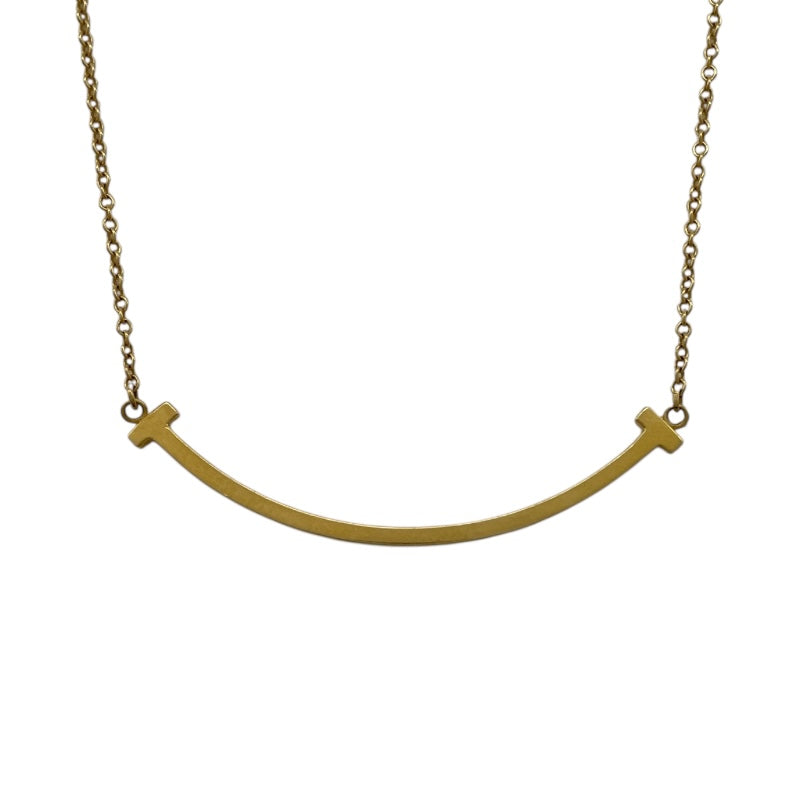 ティファニー TIFFANY＆CO Tスマイルネックレススモール ゴールド Au750 ジュエリー