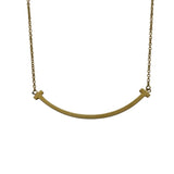 ティファニー TIFFANY＆CO Tスマイルネックレススモール ゴールド Au750 ジュエリー